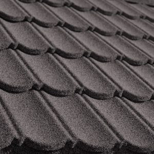 Композитная черепица QueenTile Classic, цвет Black Cracovia